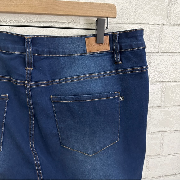 Tahari Dark Wash Stretch Ankle Jeans - Picture 8 of 10